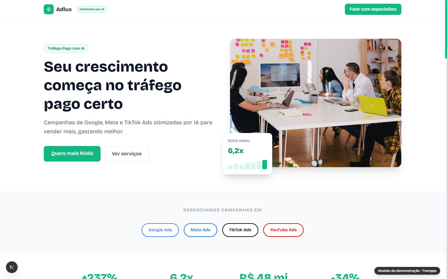 Adlux — Tráfego Pago & Marketing