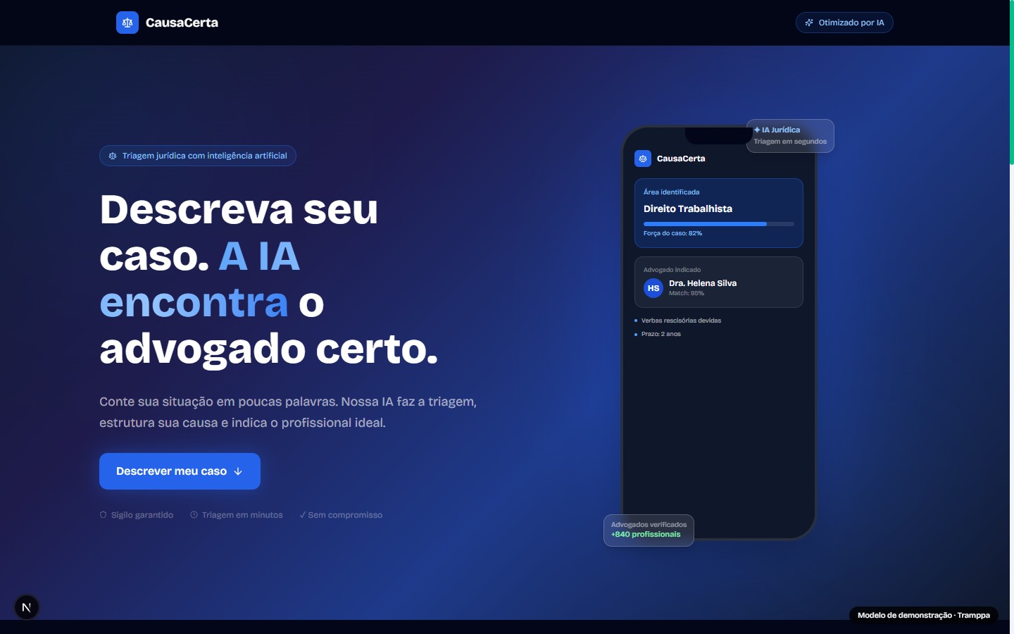 CausaCerta — Advogado On-Demand